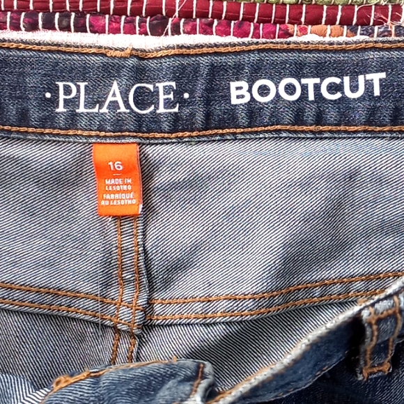 The Children's Place Blue Denim Kids BootCut Jeans- #1578 - Picture 3 of 13